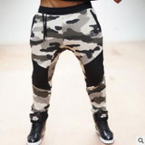 New Gold Medal Fitness pants, stretch cotton mens fitness pants pants body engineers Jogger Fitness
