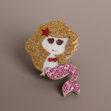 New Girls Hair Accessories Fashion Baby Hairpins Cute Flash Cartoon Mermaid Children Headwear Princess Barrette kids Hair Clips