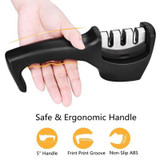 New Design Diamond Stainless Steel 3 Stages Professional Knife Sharpener for Stainless Steel Knife and Ceramic Knife