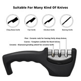New Design Diamond Stainless Steel 3 Stages Professional Knife Sharpener for Stainless Steel Knife and Ceramic Knife