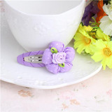 New Design Cute Beautiful Dot Flower Hairpins 6*3cm Girls Headwear Children Hair Clips Children Hair Accessories  Hairpins