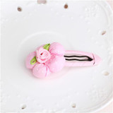 New Design Cute Beautiful Dot Flower Hairpins 6*3cm Girls Headwear Children Hair Clips Children Hair Accessories  Hairpins