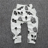 New Design Cotton Babys Boys Girls Harem Pants Cute Geometric Pattern Baby Pants For Infant Newborn Trousers Boy Girl Clothing