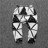 New Design Cotton Babys Boys Girls Harem Pants Cute Geometric Pattern Baby Pants For Infant Newborn Trousers Boy Girl Clothing