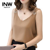 Summer Chiffon Blouse Shirt Women Plus Size Tops Mujer Strap Blusas Femininas Shirts V-neck Sleeveless Blouses Femme Tops 2018