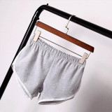 Summer Causal Women Waistband Skinny Shorts Women All-match Loose Solid Soft Cotton Elastic Waist Shorts