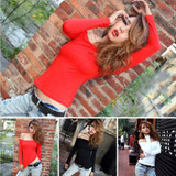 Summer Casual Women t Shirt Women Tops Solid Tee Cotton Boat Neck women's T-shirts Long Sleeve Camiseta Feminina