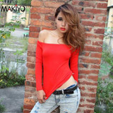 Summer Casual Women t Shirt Women Tops Solid Tee Cotton Boat Neck women's T-shirts Long Sleeve Camiseta Feminina