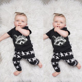Summer baby clothing baby boys romper baby girls clothes cotton short sleeve t-shirt+pants newborn infant