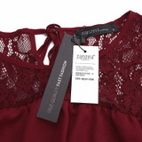 Summer Autumn 2017 Women Shirts Hollow Out Sexy Lace Patchwork Chiffon Blouses Casual Loose Flare Sleeve Solid Blusas Tops