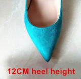 Stilettos Womens Shoes High Heels 12CM High Heels Purple Shoes Pumps Women Heels Sexy Pointed Toe Wedding Shoes For Woman B-0049