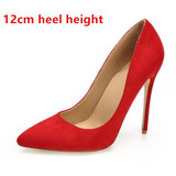 Stilettos Womens Shoes High Heels 12CM High Heels Purple Shoes Pumps Women Heels Sexy Pointed Toe Wedding Shoes For Woman B-0049