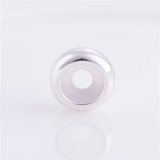 Sterling Silver Spacing Beads Polishing Smooth Beads Safety Mats Fits European Original Charm Bracelets DIY Jewelry Wholesale