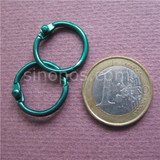 Steel Mini Split Rings 14mm Colored in plating finish, hinged split book rings, card leaflet photo album collecting binder ring