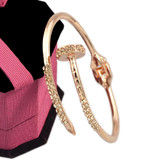 Steampunk Jewelry Rose Gold Color Bracelet Rhinestone Gold-Color Silver Color Bracelet Open Cuff Bracelet & Bangles for Women