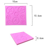 Steampunk Gears 3D Silicone Mold Fondant Cake Molds Cupcake Mould Kitchen Baking Tool Bakeware Chocolate Candy Cake Decoration