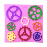 Steampunk Gears 3D Silicone Mold Fondant Cake Molds Cupcake Mould Kitchen Baking Tool Bakeware Chocolate Candy Cake Decoration