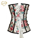 Steampunk Corset and Bustiers Floral Thumbnail Stud Military Inspired Cheaper price