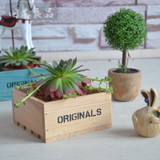 Staygold Zakka Cosmetics Jewelry Box Succulents Pots Grocery Solid Wood Storage Box Box Wood Craft Home Decoration