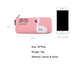 Stationery Canvas Pen Pencil Case Cosmetic Bag Travel Makeup Bag High Capacity