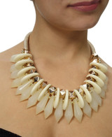 Statement Neckpiece - Cream Statement Neckpiece - Cream