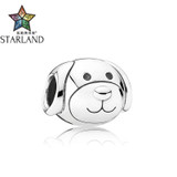 Starland Fashion 2017 New 100% 925 Sterling Silver Animal Lovely Puppy Devoted Dog Beads Fit Charm Bracelet Women Party Jewelry