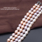 DAIMI Brand Freshwater Pearls Bracelet 7-8 mm Natural White Pearl Oval Shape River Pearls Bracelets Casual Bracelet