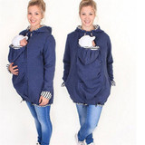 Daddy Chen Jacket Carrier Outwear Baby Holder Materity Carrier Sweatshirts Pregnant Multifunction Warm Cotton Kangaroo Coat