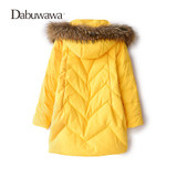 Dabuwawa Two Colors Winter Women Casual Down Coat Hooded Parka A Line Warm Jacket Down Duck Female