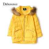 Dabuwawa Two Colors Winter Women Casual Down Coat Hooded Parka A Line Warm Jacket Down Duck Female