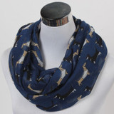 Dachshund infinity scarf lot foulard women sausage dog bufandas mujer echarpes foulards femme winter takca loop scarfs 2015