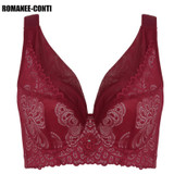 D E F Cup Plus Size 38 40 42 44 46 48 50 Women Push Up Bra Sexy Lace Bras for Women Lady Girl Underwear Brassiere