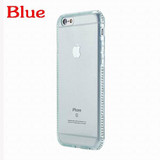 CZ Diamond Crystal Frame Soft TPU Transparent Phone Back Cover Cases For iPhone 7 For iPhone 5 5S SE 6 6S 7 Plus Capa Fundas NEW