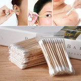 Cylinder Acrylic Swab Cotton Organizational Bottle Makeup Cotton Storage Bottles &amp; Jars with 120 pcs Cosmetics cotton swab