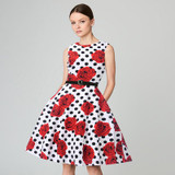 CYAN Women Summer Dress 2018 Casual Plus Size Floral Dress Sexy Vintage Elegant Ball Gown Evening Party Dresses Female Vestidos