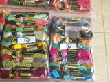 CXC 447 Colors Cross Stitch Thread,Cotton Embroidery Floss Sewing Skeins, Craft DIY Cross Stirch Threads 8.7yd,JCS Skines floss
