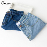 CWLSP 2017 Summer High waist Denim Women Shorts Fashion Boyfriend Rolled Short Jeans femme Plus size 3XL pantalones cortos mujer