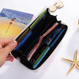 Cute Women's Clutch Wallet Long Purse Cartoon Fruit Print OWL Zipper Wallet for Women Ladies Card Holder Fresh Phone Bags Summer