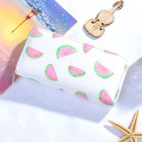 Cute Women's Clutch Wallet Long Purse Cartoon Fruit Print OWL Zipper Wallet for Women Ladies Card Holder Fresh Phone Bags Summer