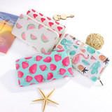 Cute Women's Clutch Wallet Long Purse Cartoon Fruit Print OWL Zipper Wallet for Women Ladies Card Holder Fresh Phone Bags Summer