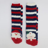 Cute Women Cosy Socks Indoor Cartoon Brand Soft Warm Striped Winter Compression Ladies Home Christmas Santa Claus Socks