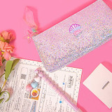 Cute Unicorn Printing Sequins Girls Case Cosmetic Makeup Bag PVC Pencil Pouch Purse for school