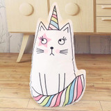 cute unicorn pillow stuffed plush unicorn toy animal cushion kids toy cat hippocampus pillow for children birthday gift for girl
