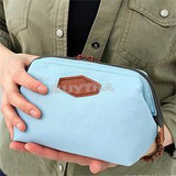 Velishy 1PC Portable Cute Multifunction Beauty Travel Cosmetic Bag Novetly Makeup Case Pouch Toiletry 4 Colors