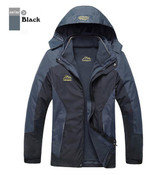 UNCO&BOROR Big size L~6XL,7XL,8XL outwear Waterproof Windproof Breathable Warm Jacket Winter Men Coat parka 2 in 1 set Clothing