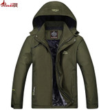 UNCO&amp;BOROR new 2018 Warm Outwear Winter Jacket Men Windproof waterproof Hood Men Jacket Warm Men Parkas coat size M~3XL 4XL 5XL