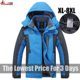 UNCO&amp;BOROR king Size 5XL,6XL,7XL,8XL 9XL warm Winter Jacket Men fleece thicken waterproof parka men jacket coats brand clothing