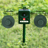 Ultrasonic bird repeller for garden Mole mice ultrasound dog control solar ahuyentador fox rodent rats pest animal repeller