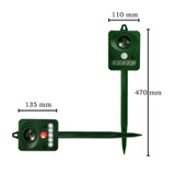 Ultrasonic bird repeller for garden Mole mice ultrasound dog control solar ahuyentador fox rodent rats pest animal repeller