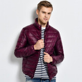 Ultralight Down Jacket Men Stand Collar 90 White Duck Down Jackets jaqueta masculino Men's 2017 New Autumn Winter Parka Coats